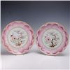 Image 1 : Pair of Chinese Export Lotus Design Porcelain Plates