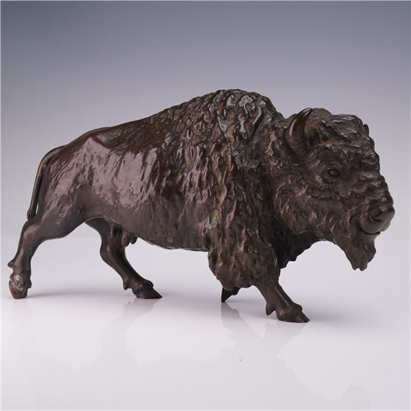 Maruki Co. Japanese Bronze Buffalo Figurine