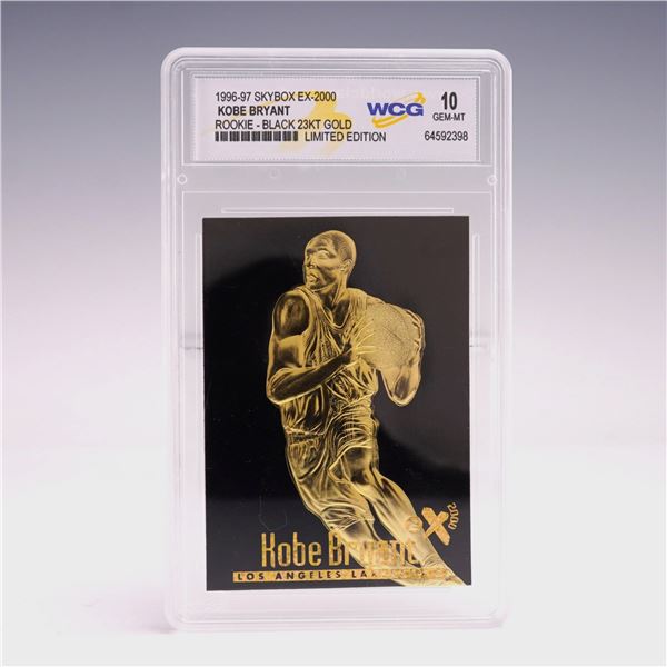 1996-97 Skybox EX-2000 Black Kobe Bryant Rookie 23Kt Gold WCG Gem Mint 10