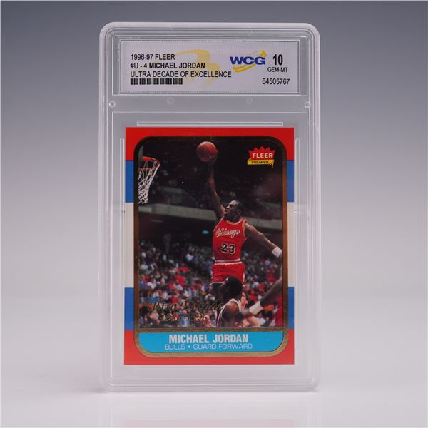 1996-97 Fleer Decade of Excellence #4 Michael Jordan WCG Gem Mint 10