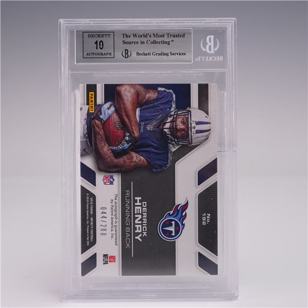 Derrick Henry Auto 2016 Panini Infinity #192 Rookie Card BGS Certified
