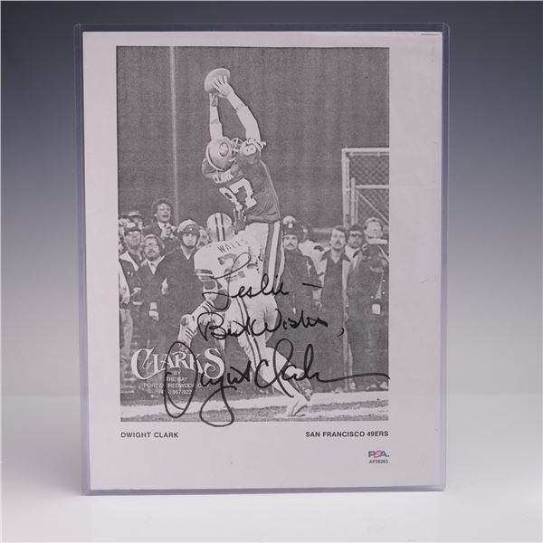 Dwight Clark Signed Photo PSA COA The Catch 49ers 1982