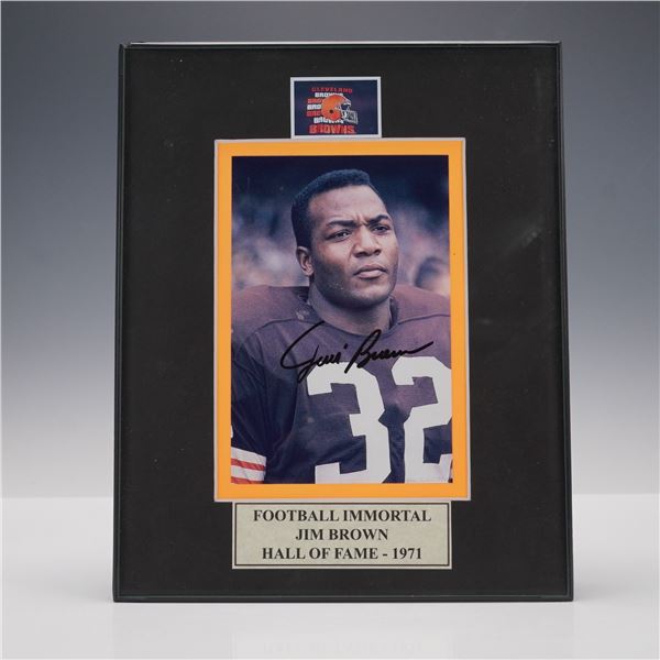 Jim Brown Autographed Hall of Fame Photograph
