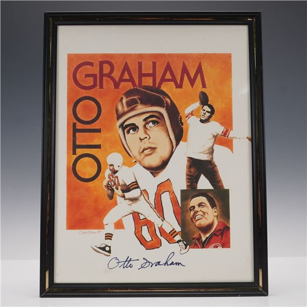 Otto Graham, Autographed Limited Edition Print with COA
