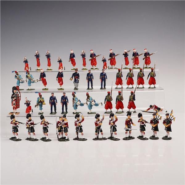 44pc Mixed Lot of Metal Toy Soldiers, Incl. Del Prado, Stonecastle & FF