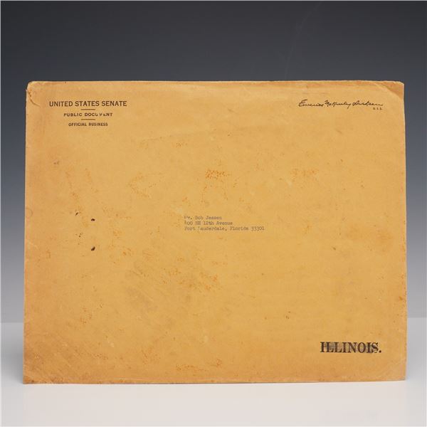 Alexander Aldrich Signed Letter and Senate Document