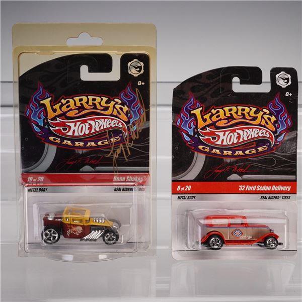 2pc Mattel Hot Wheels, '32 Ford Sedan Delivery & Autographed Bone Shaker