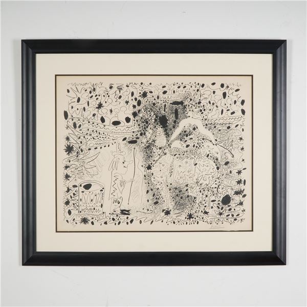 Pablo Picasso Hand-Signed & Numbered Lithograph on Arches Paper, L'Ecuyere