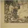 Image 3 : Rembrandt van Rijn (Aft.) Etching on Paper, The Raising of Lazarus