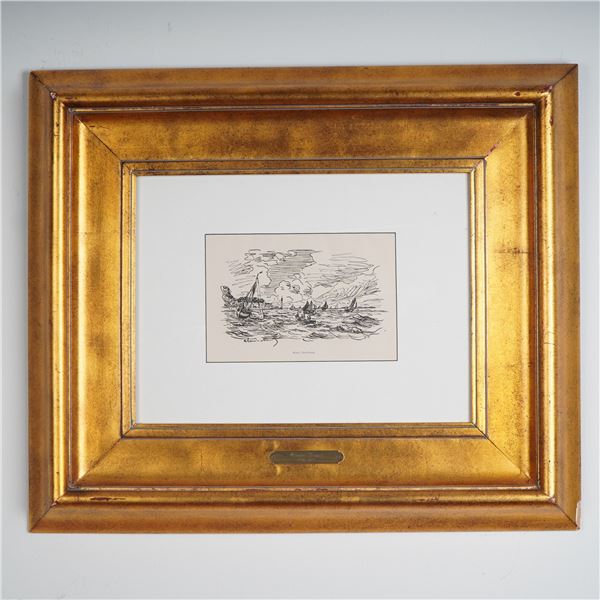 Claude Monet (Aft.) Offset Lithograph, Vue de Honfleur