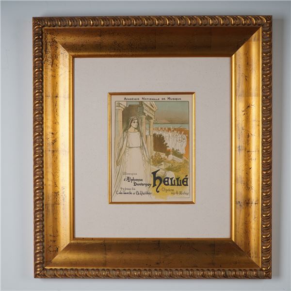 Theophile Alexandre Steinlen, Art Nouveau Color Lithograph Poster w/ COA