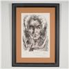 Image 1 : Chaim Gross, Lithograph on Paper, Self-Portrait, Signed & Dedicated