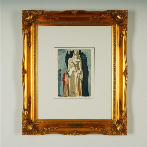 Salvador Dali, Woodcut on Paper, Divine Comedy w/ COA