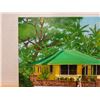 Image 2 : Original Oil Painting on Canvas, Upper Manoa Home by J. Floyd 2005, Unframed 16" x 20"