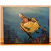 Image 1 : Original Painting on Canvas, Honu Turtle by Jin Guo Song, Unframed 16" x 18"