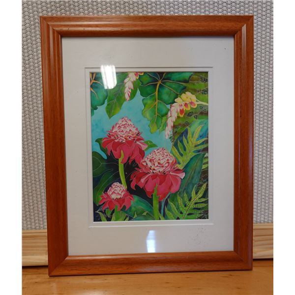 Giclee Print, Haiku Rainforest by Jocelyn Cheng w/ Bio, Matted & Framed 13" x 16"