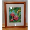 Image 1 : Giclee Print, Haiku Rainforest by Jocelyn Cheng w/ Bio, Matted & Framed 13" x 16"