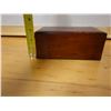 Image 14 : Antique Wooden Rectangular Box w/ Hinged Lid & Inlay Top, Interior Appears to be Lined w/ Milk Glass