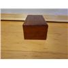 Image 8 : Antique Wooden Rectangular Box w/ Hinged Lid & Inlay Top, Interior Appears to be Lined w/ Milk Glass