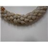 Image 2 : Large Shell Lei Necklace, Gray w/ Orange Tips 1" Dia, 24"L