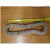 Image 8 : Large Shell Lei Necklace, Gray w/ Orange Tips 1" Dia, 24"L