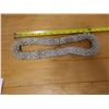 Image 9 : Large Shell Lei Necklace, Gray w/ Orange Tips 1" Dia, 24"L
