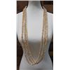 Image 1 : Niihau 3-Strand Tri-Color Kipona Lei w/ Cowrie Fastener, UliUli Shells & COA 40"L