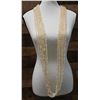 Image 1 : Niihau 10-Strand Pololei Lei Hula Length w/ Cowrie Clip, Laiki Shells & COA 54"L