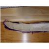 Image 8 : Vintage Purple & White Feather Lei 24"L (feathers stitched onto flannel backing)