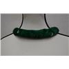Image 1 : Vintage Iridescent Blue/Green Feather Lei - Made from Pheasant Feathers  26"L (feathers stitched ont