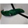 Image 2 : Vintage Iridescent Blue/Green Feather Lei - Made from Pheasant Feathers  26"L (feathers stitched ont