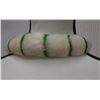 Image 1 : Vintage White & Green Striped Feather Lei 24"L (feathers stitched onto flannel backing)