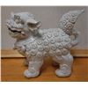 Image 1 : White Chinese Guardian Lion Fu Dog Statue 15" x 8" x 11"H