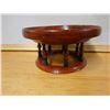 Image 8 : Vintage Burmese Red Lacquer  "Kalat" Offering Tray 15.5" Dia, 8"H