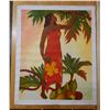 Image 1 : Giclee Canvas by John Kelly, Bread Fruit, Royal Hawaiian Menu Marked 006, Unframed 26.5"x32"