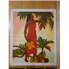 Image 2 : Giclee Canvas by John Kelly, Bread Fruit, Royal Hawaiian Menu Marked 006, Unframed 26.5"x32"