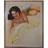 Image 1 : Art on Canvas, Hawaii Girl, Marked H099/40, Unframed 26.5" x 32", Surface Wear