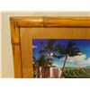Image 2 : Art Print, Waikiki w/ Diamond Head, Framed 23" x 17.5", Has Surface Wear