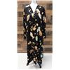 Image 1 : Long Silk Kimono by Anne Namba w/ Fan Pattern One Size (never worn)