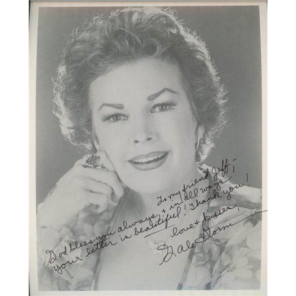 The Texas Rangers Gale Storm signed photo