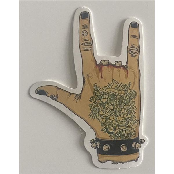 Rock & Roll hand sticker