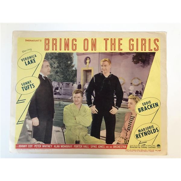 Bring on the Girls original 1945 vintage lobby card