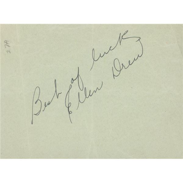 Man In The saddle Ellen Drew signature cut