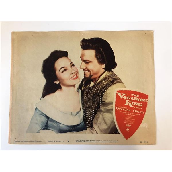 The Vagabond King original 1956 vintage lobby card