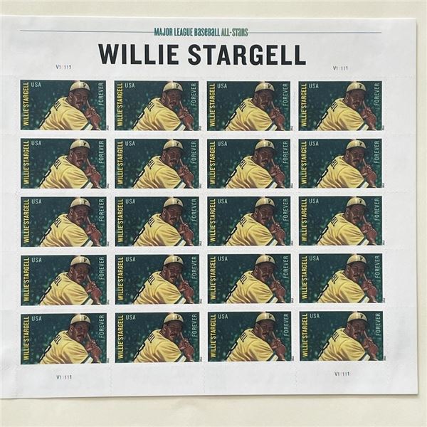 Major League Baseball All-Stars: Willie Stargell 2012 First-Class Forever Stamp Sheet