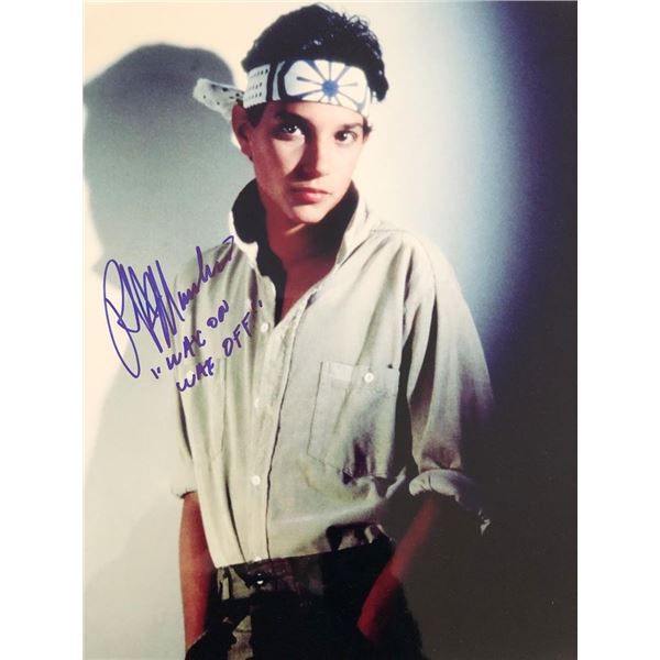 The Karate Kid Ralph Macchio signed photo. GFA Authenticated
