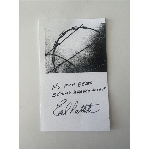 Earl Rathke original signature