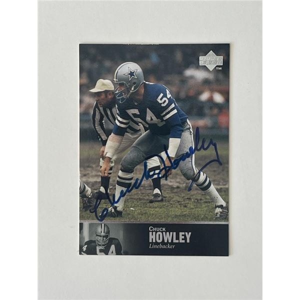 Dallas Cowboys Chuck Howley 1997 Upper Deck signed autograph card