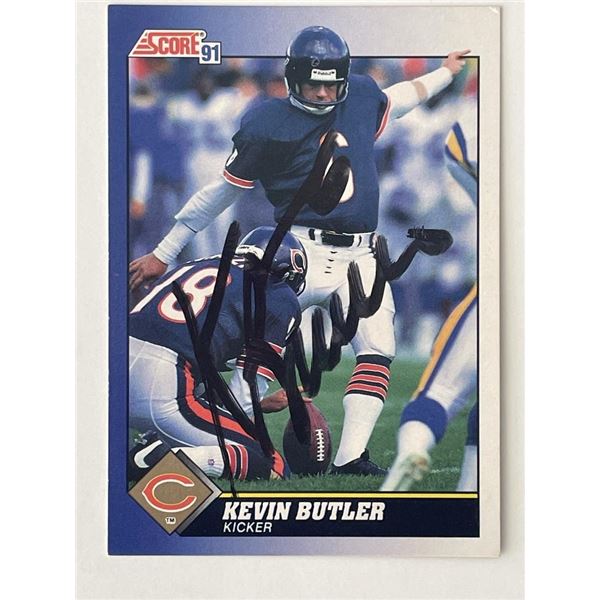 Chicago Bears Kevin Butler 1991 Score #29 signed trading card