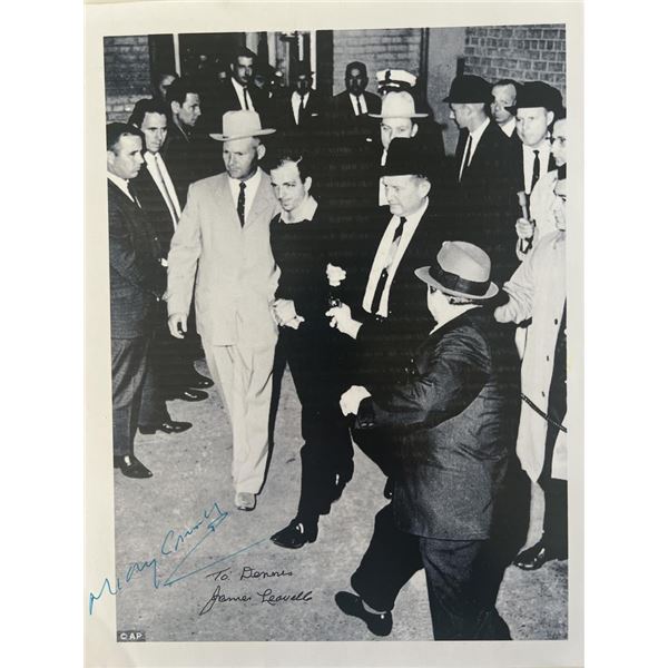 JFK Assassination Jim Leavelle signed photo